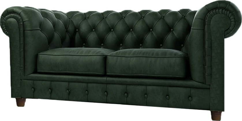 Tmavě zelená sametová pohovka 184 cm Cambridge – Ropez Ropez