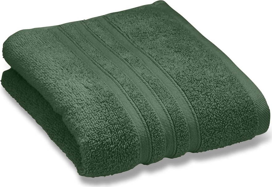 Tmavě zelený froté bavlněný ručník 50x85 cm Zero Twist – Catherine Lansfield Catherine Lansfield