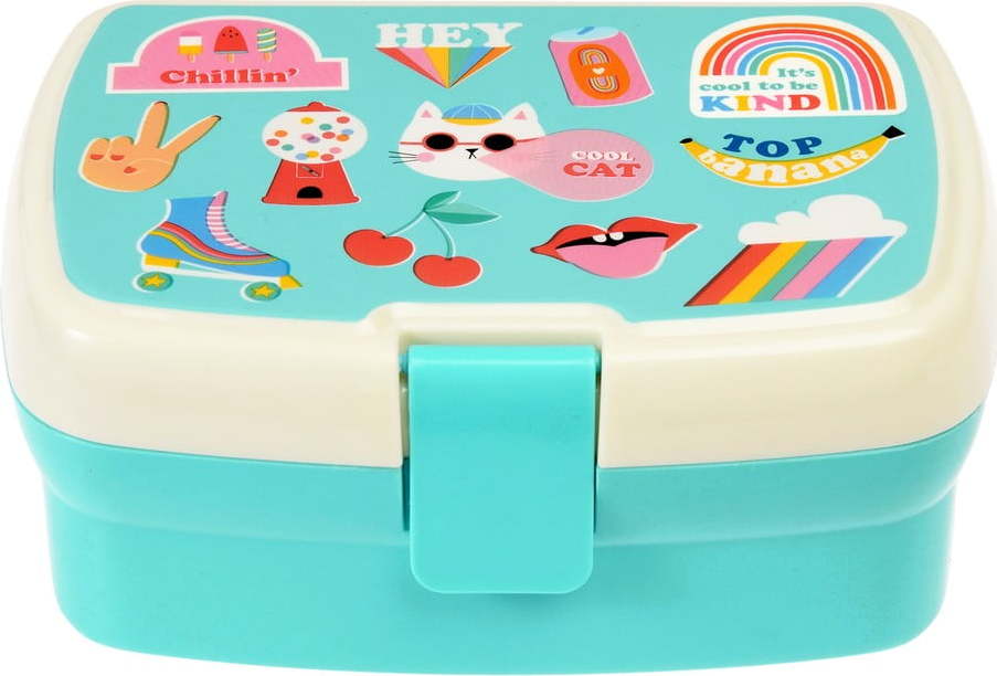 Tyrkysový dětský svačinový box Top Banana – Rex London Rex London