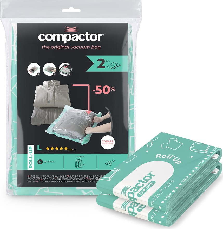 Vakuové pytle v sadě 2 ks Roll Up L – Compactor Compactor