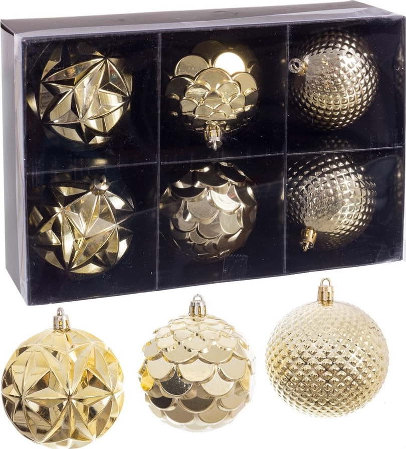 Vánoční koule v sadě 6 ks ø 8 cm – Casa Selección Casa Selección