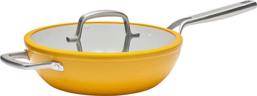 Wok pánev s poklicí/s keramickým povrchem ø 28 cm Meda 3.0 – FABINI Fabini