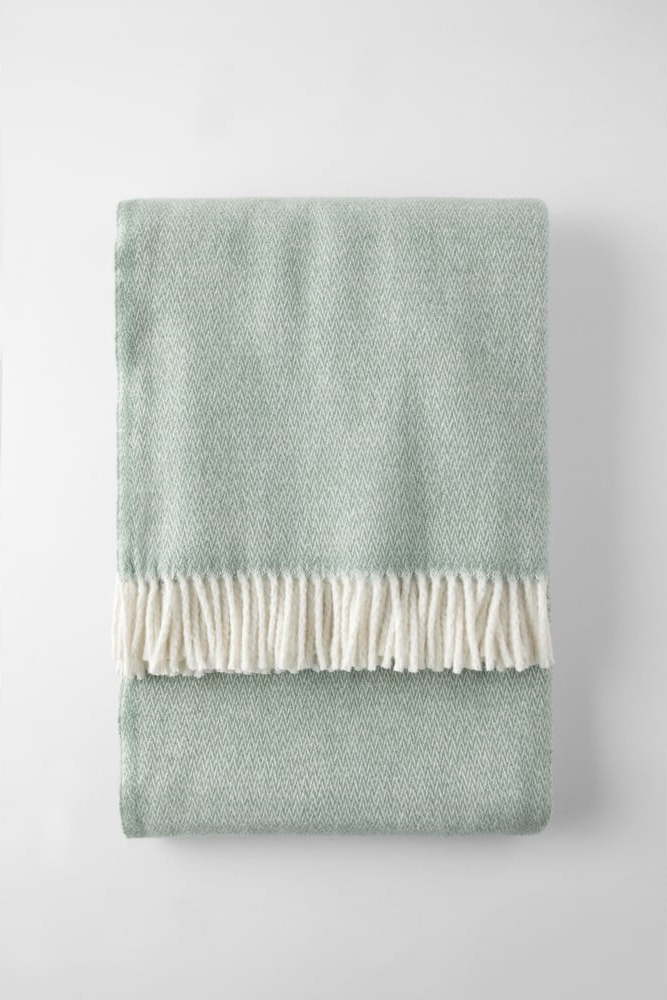 Zelená deka s příměsí bavlny 140x180 cm Espiga – Euromant Euromant