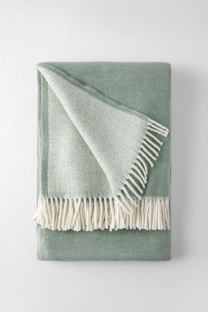 Zelená deka s příměsí bavlny 140x180 cm Kalos – Euromant Euromant