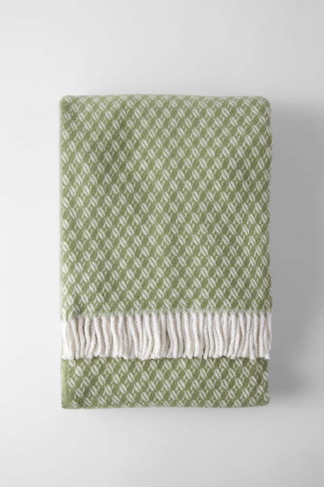 Zelená deka s příměsí bavlny 140x180 cm Nilo – Euromant Euromant