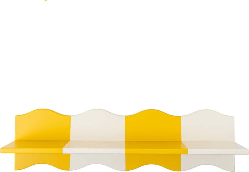 Žlutá/bílá dětská police 80 cm Bubbi – Bloomingville Mini Bloomingville Mini