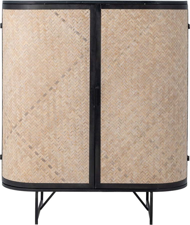 Bambusová skříňka v přírodní barvě 92x105x36