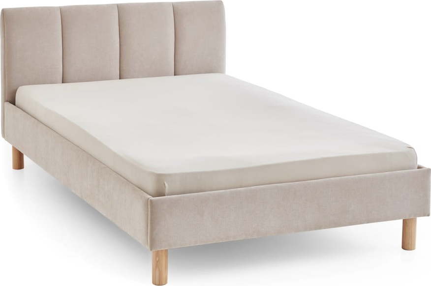 Béžová čalouněná jednolůžková postel bez roštu 120x200 cm Joker – Meise Möbel Meise Möbel