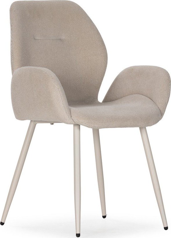 Béžová čalouněná jídelní křesla v sadě 2 ks Ansu – Marckeric Marckeric