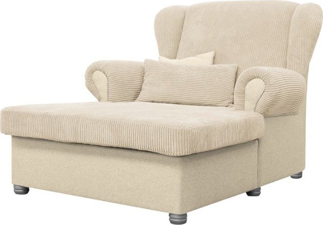 Béžová manšestrová lenoška Lord – Ropez Ropez