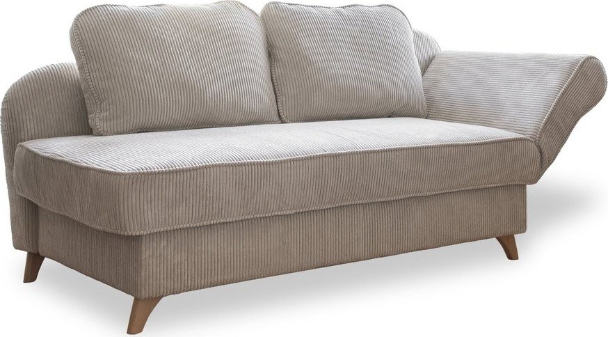 Béžová manšestrová lenoška (pravý roh) Chic Charlotte – Miuform Miuform