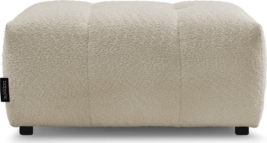 Béžová podnožka z textilie bouclé Roxelane – Bobochic Paris Bobochic Paris
