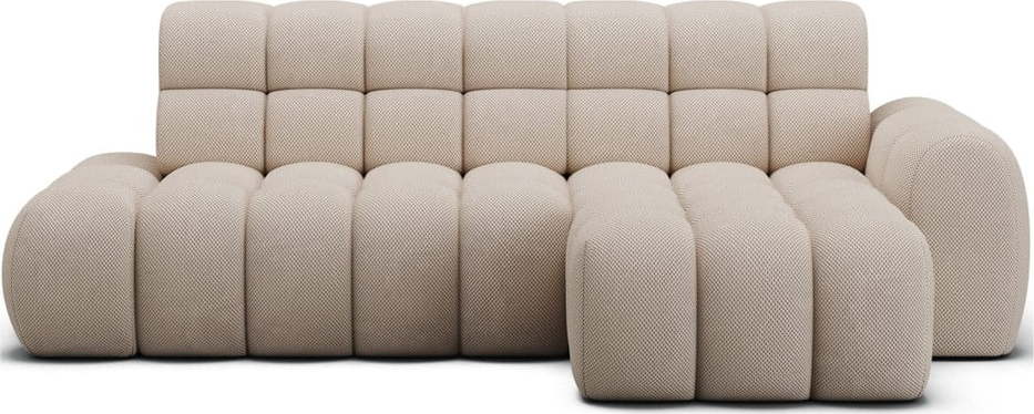 Béžová rozkládací rohová pohovka (pravý roh/s lenoškou) Ceedro – ELTAP ELTAP