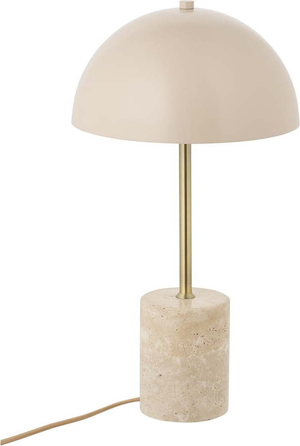 Béžová stolní lampa s kovovým stínidlem (výška 45 cm) Sheffield – House Nordic House Nordic