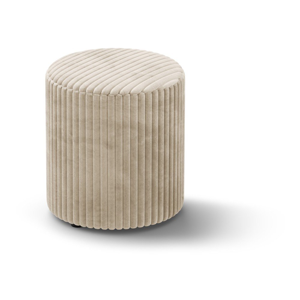 Béžový manšestrový taburet Dia – Micadoni Micadoni