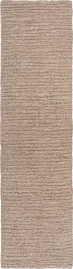 Béžový ručně tkaný vlněný běhoun 80x230 cm Harris Boucle – Flair Rugs Flair Rugs