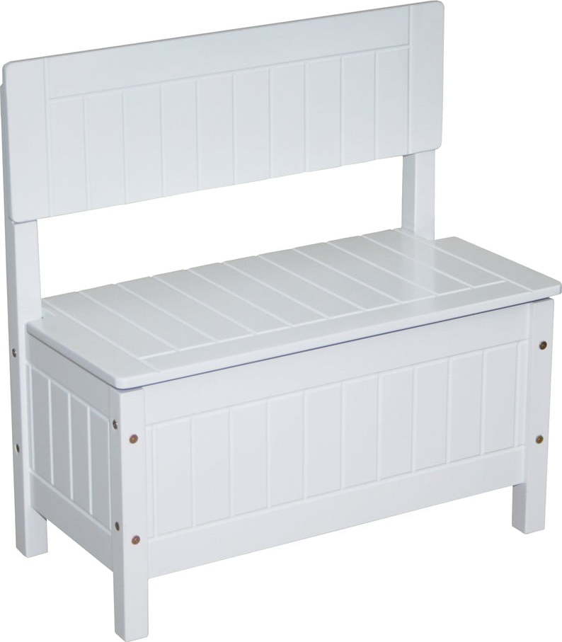 Bílá dětská lavice – Roba Roba