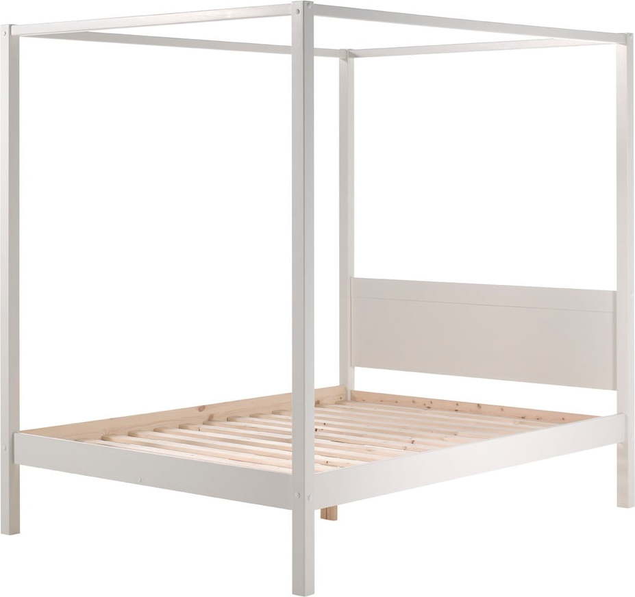 Bílá dětská postel 140x200 cm PINO CANOPY – Vipack Vipack