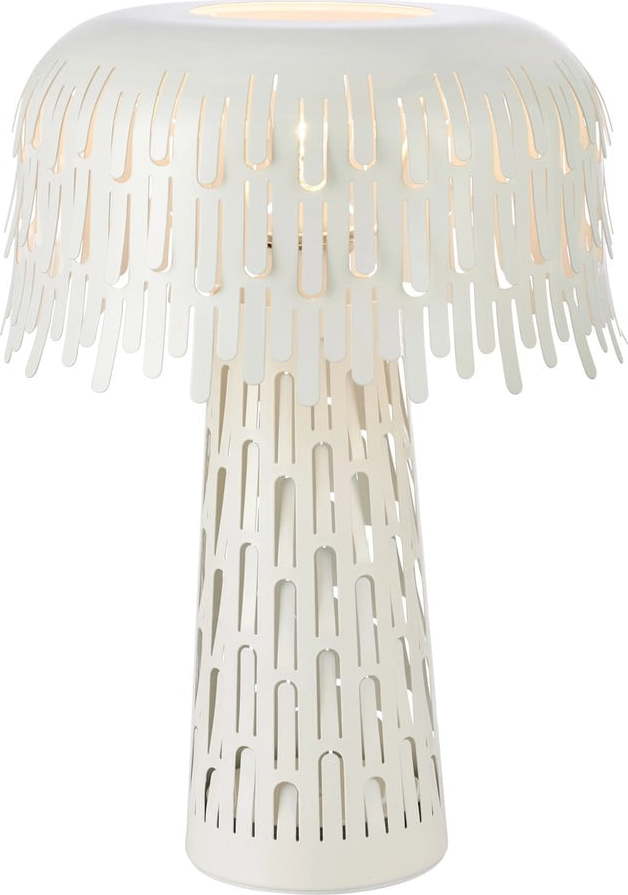 Bílá stolní lampa s kovovým stínidlem (výška 38 cm) Verbera – Markslöjd Markslöjd