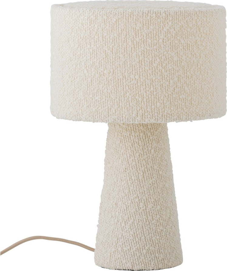 Bílá stolní lampa s textilním stínidlem (výška 30 cm) Emmie – Bloomingville Bloomingville