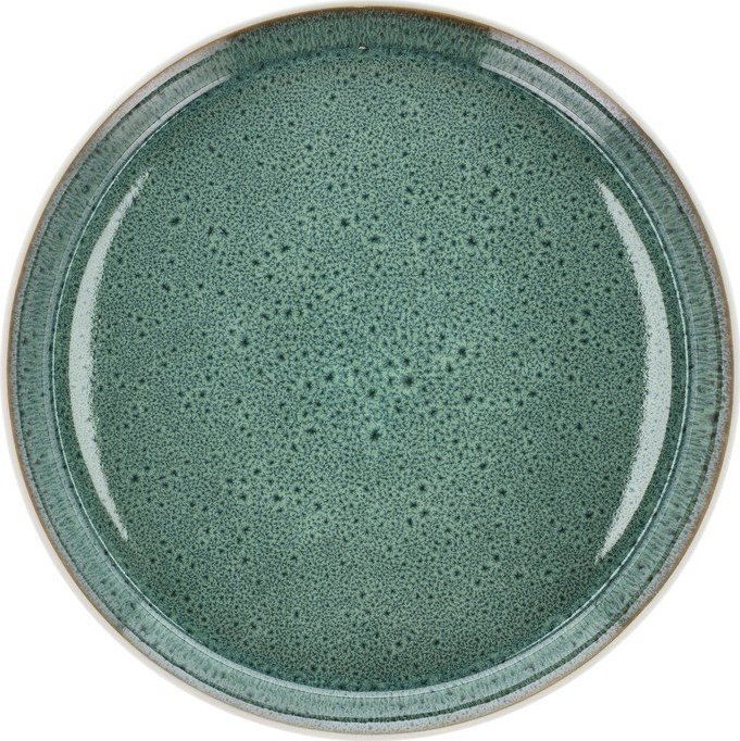 Bílý/zelený talíř z kameniny ø 27 cm Gastro White/Green – Bitz Bitz