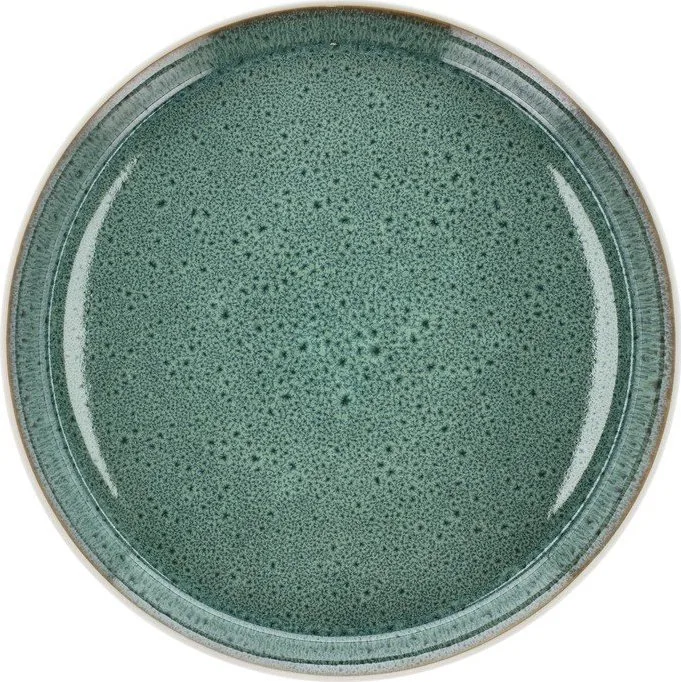 Bílý/zelený talíř z kameniny ø 27 cm Gastro White/Green – Bitz