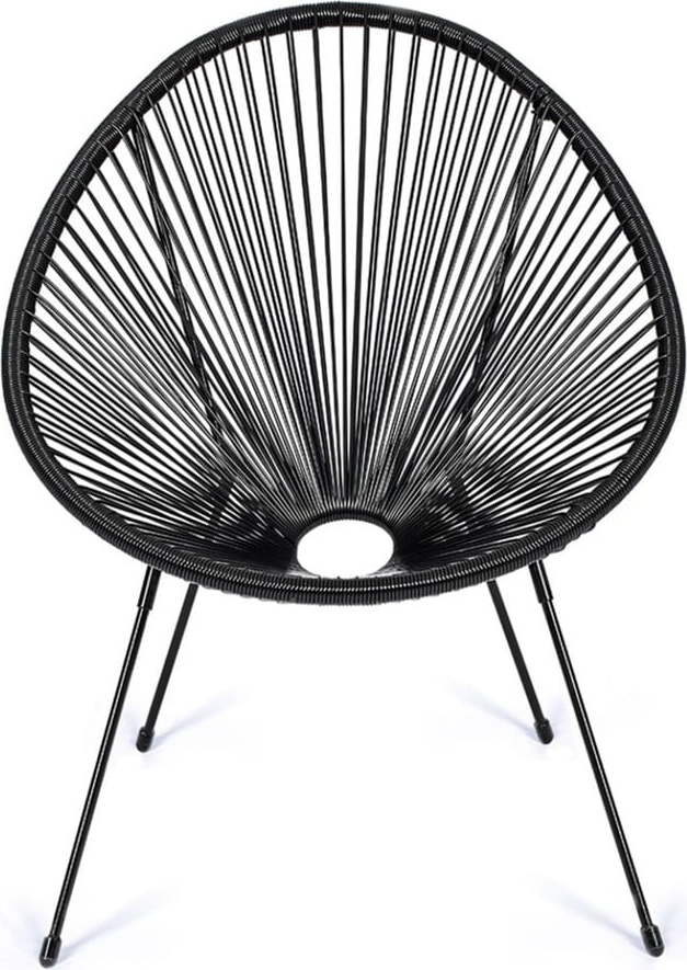 Černé kovové/plastové zahradní křeslo Avocado Comfort – Bonami Selection Bonami Selection
