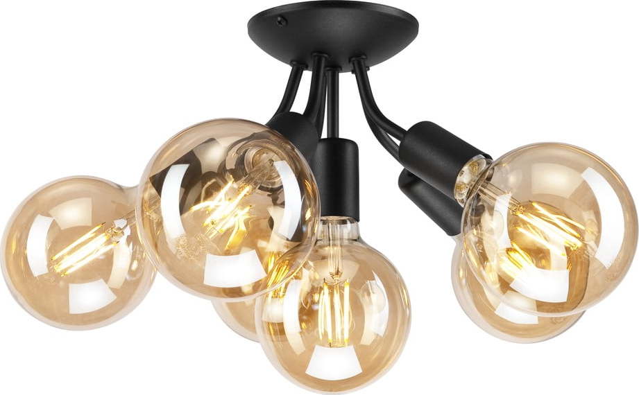 Černé stropní svítidlo bez stínidla Viggo – LAMKUR LAMKUR