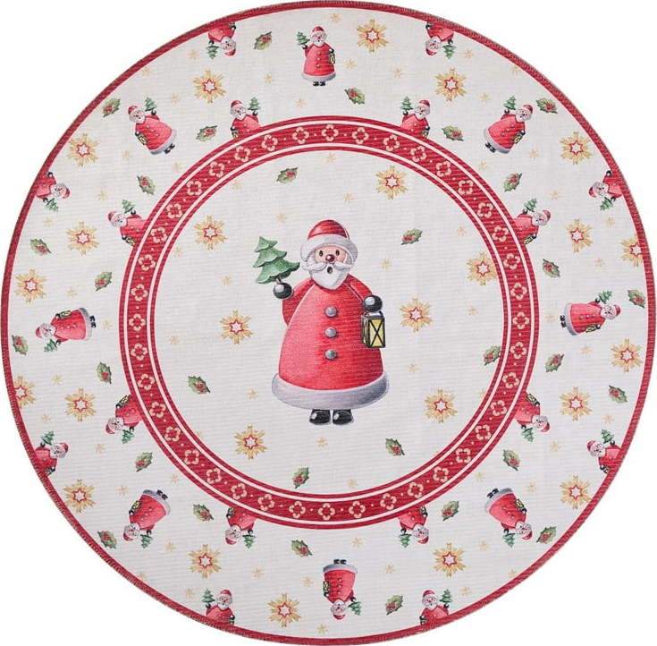 Červený kulatý koberec s vánočním motivem ø 160 cm Toy's Delight Santa Claus – Villeroy&Boch Villeroy & boch