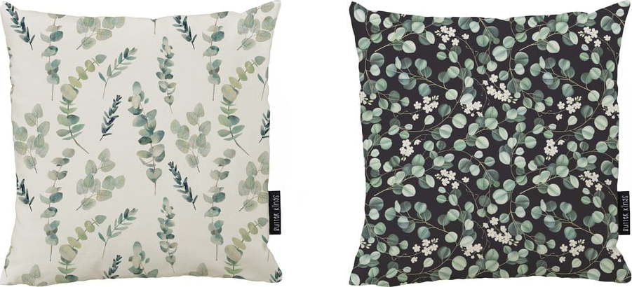Dekorační polštáře v sadě 2 ks 45x45 cm Eucalyptus Branches – Butter Kings Butter Kings