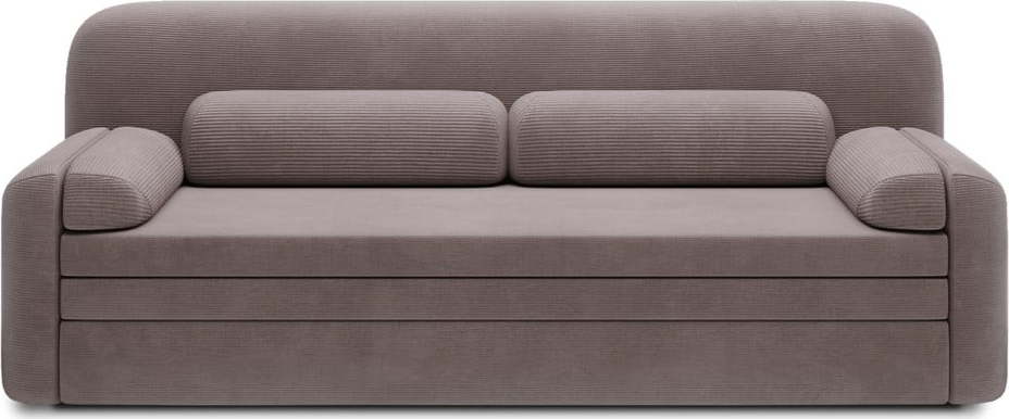 Hnědá manšestrová rozkládací/s úložným prostorem pohovka 236 cm Elioss – ELTAP ELTAP