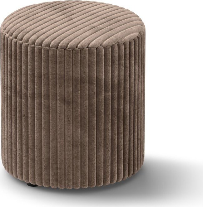 Hnědý manšestrový taburet Dia – Micadoni Micadoni