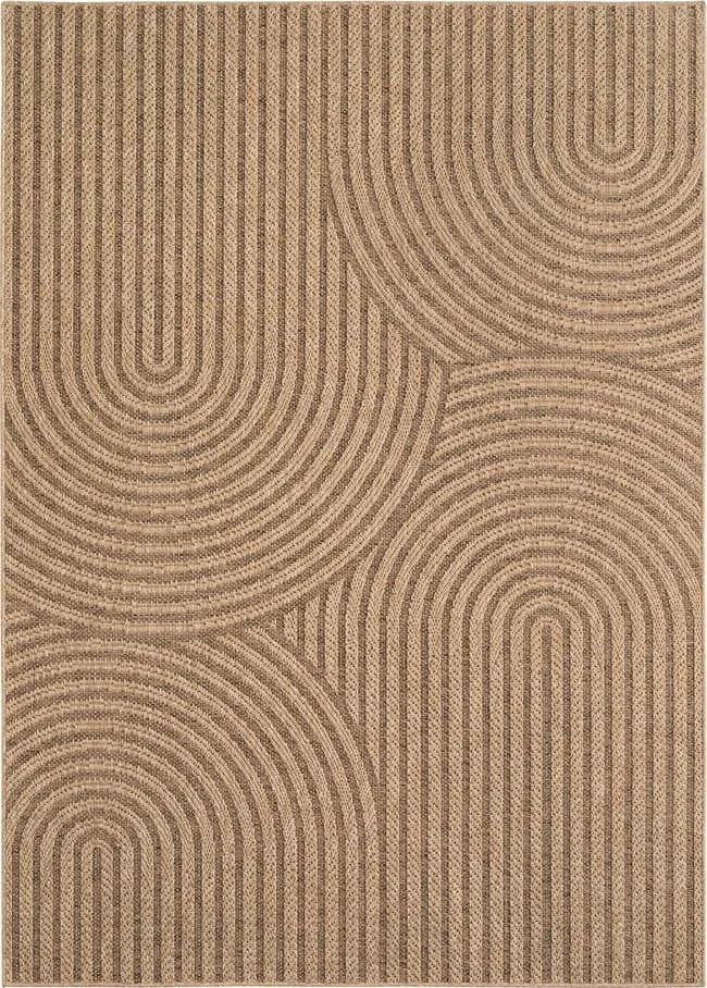 Hnědý vnitřní a venkovní běhoun 80x250 cm Timber 1401 – Ayyildiz Carpets