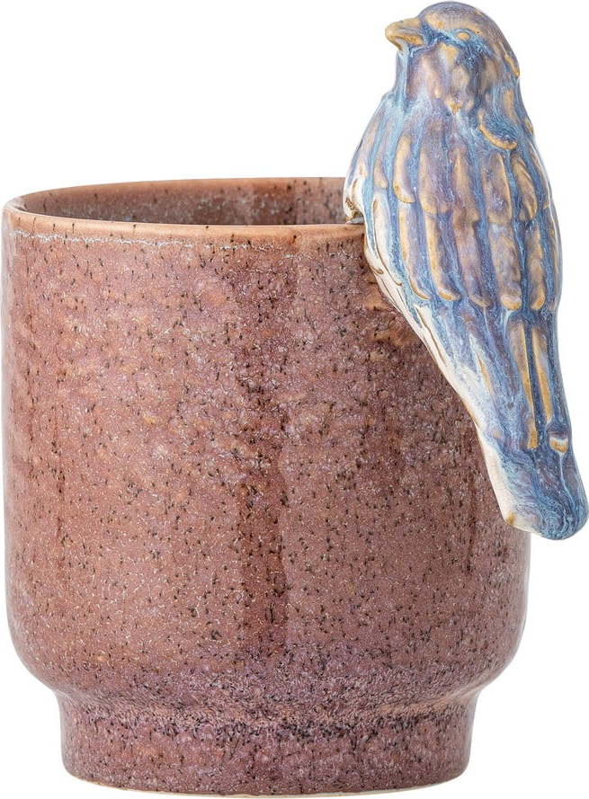 Kameninový ručně malovaný obal na květináč ø 11 cm Larky – Bloomingville Bloomingville