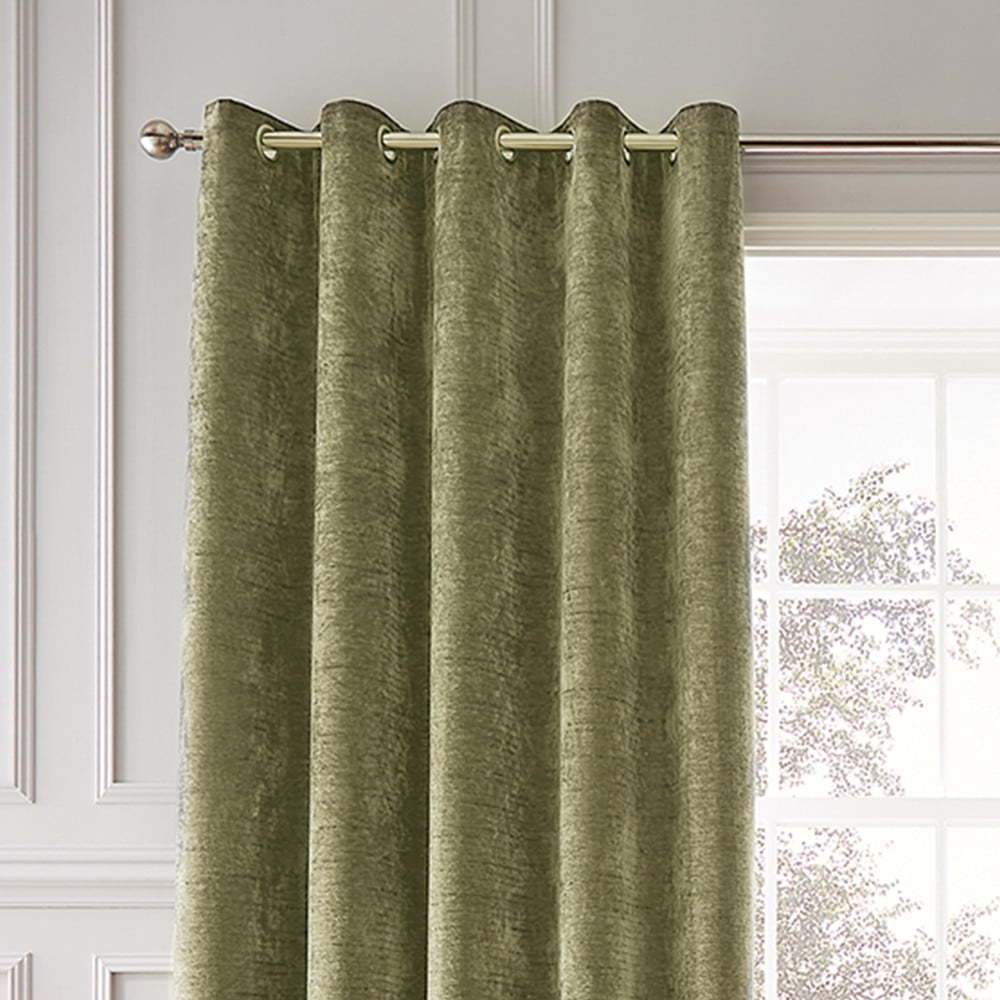 Khaki termo závěsy v sadě 2 ks z žinylky 168x183 cm Selene Luxury Chenille – Hyperion Hyperion