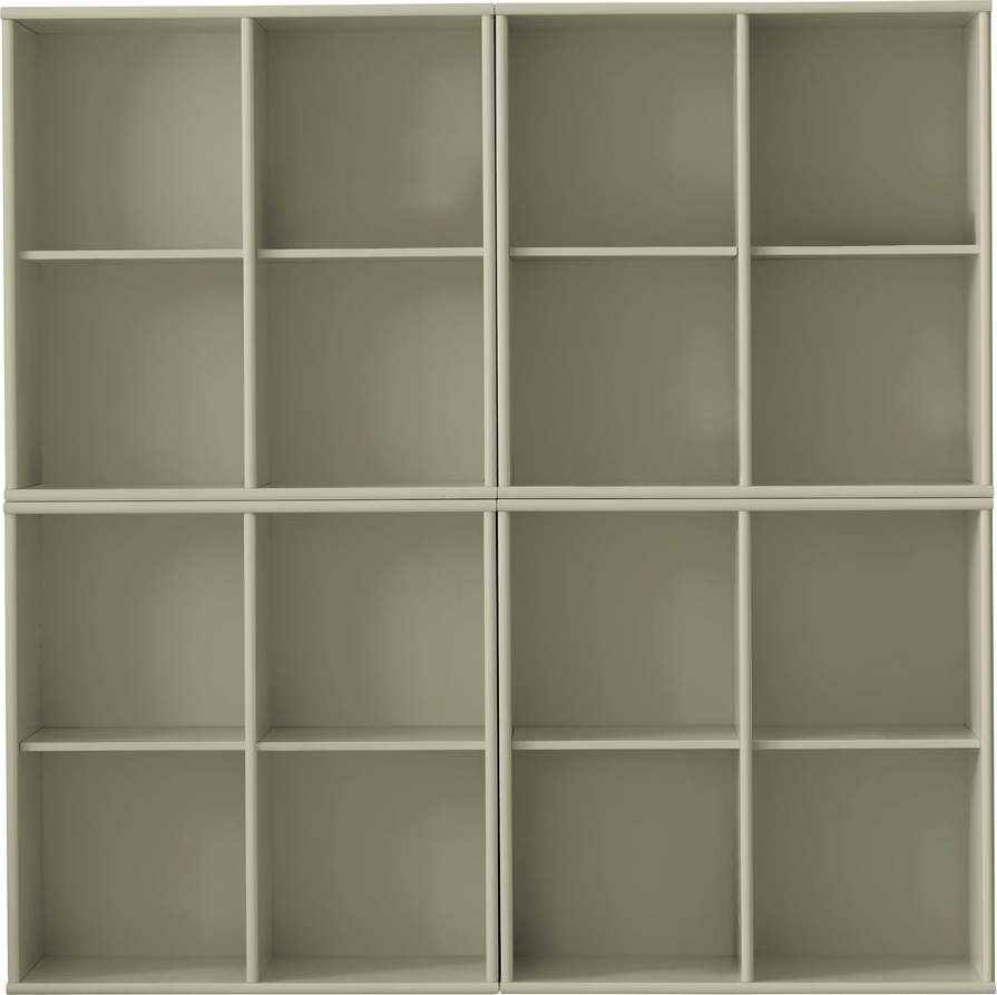 Khaki závěsná knihovna 140x140x27 cm Mistral – Hammel Furniture Hammel Furniture