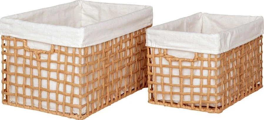 Košíky v sadě 2 ks 25x35x22 cm Bustelo – House Nordic