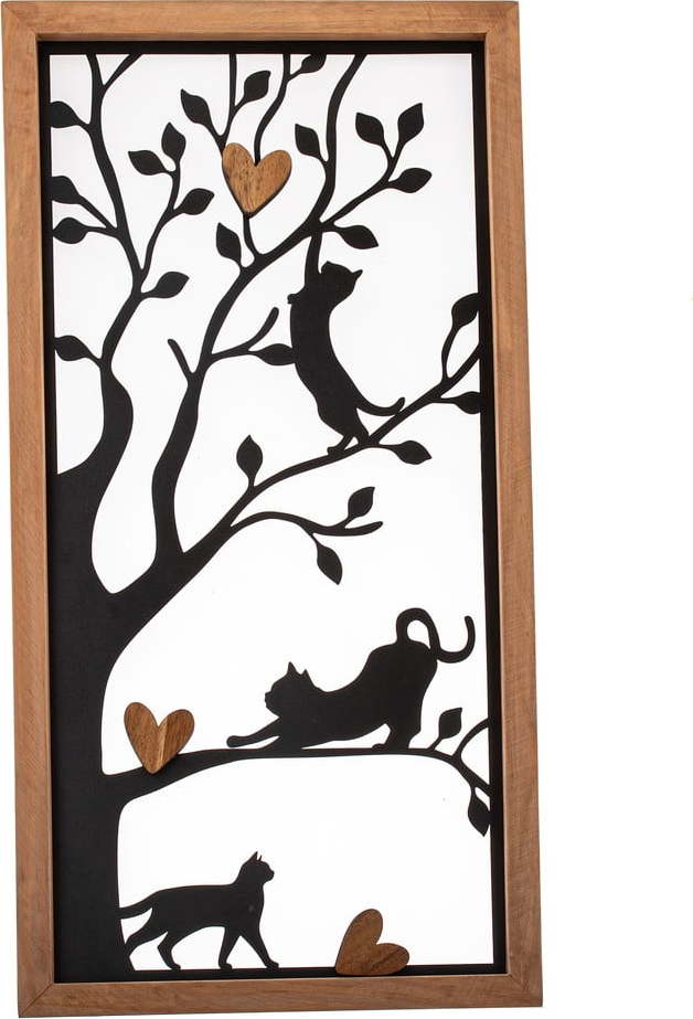 Kovová nástěnná dekorace 31x61 cm – Dakls Dakls