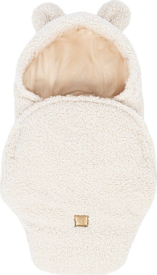 Krémová dětská zavinovačka s beránkem 45x80 cm – Meowbaby MeowBaby