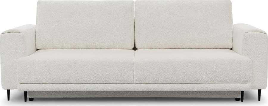 Krémová rozkládací/s úložným prostorem pohovka z textilie bouclé 260 cm Dalia – ELTAP ELTAP