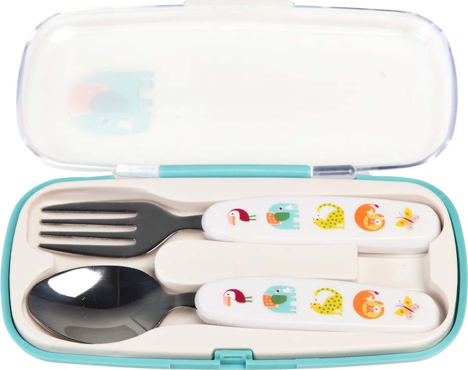 Krémový nerezový dětský příbor 2 ks Wild Wonders – Rex London Rex London