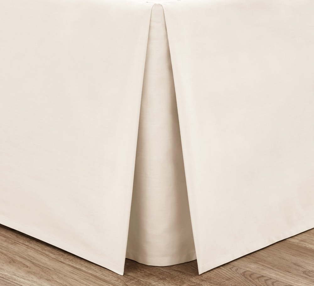 Krémový perkálový potah na rám postele 90x190 cm Easy Iron Percale – Catherine Lansfield Catherine Lansfield