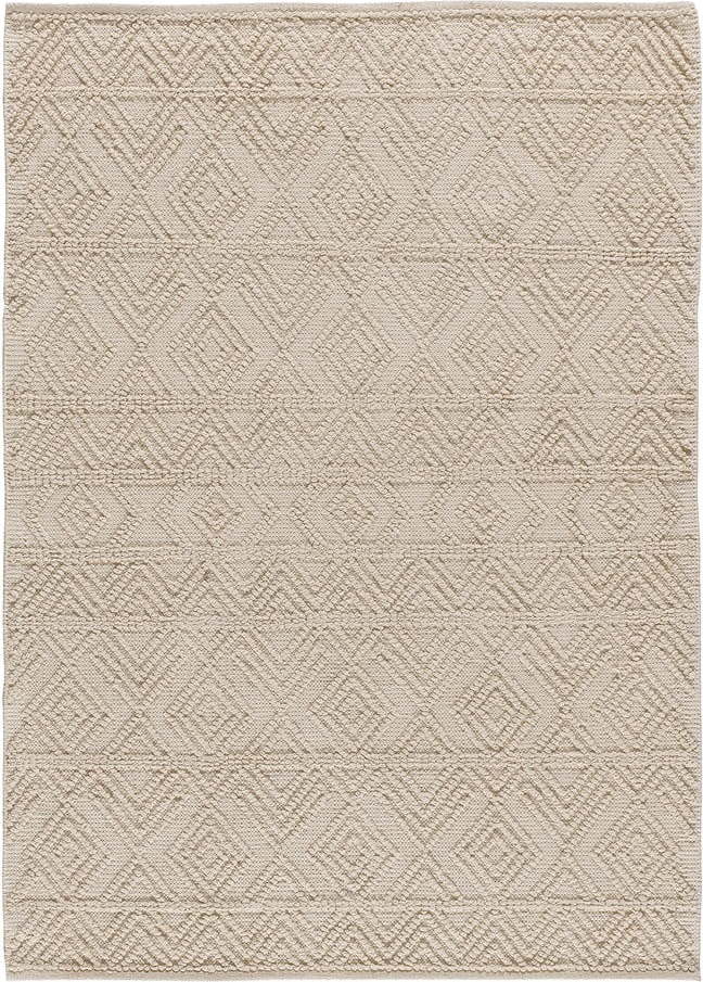 Krémový pratelný ručně tkaný koberec z recyklované bavlny 60x90 cm Pamuk – Universal Universal