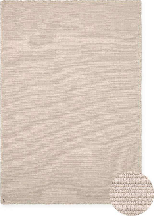 Krémový ručně tkaný bavlněný koberec 200x300 cm Handloom – Lorena Canals Lorena Canals