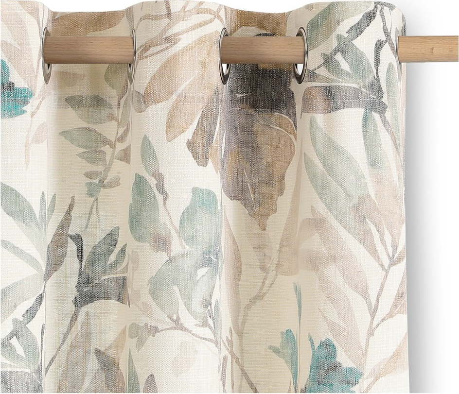 Krémový/šedomodrý závěs 135x250 cm Celesta – Restilo Restilo