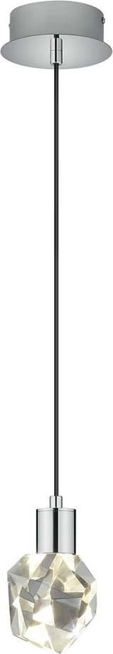 LED závěsné svítidlo ve stříbrné barvě se skleněným stínidlem ø 13 cm Verano – Trio Select Trio Select