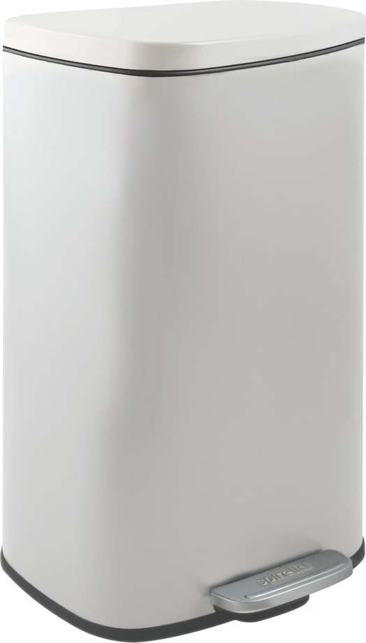Matně bílý nášlapný ocelový odpadkový koš 50 l Akira – Spirella SPIRELLA
