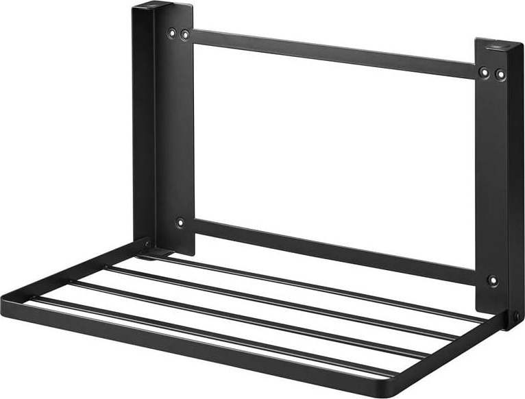 Matně černá nástěnná ocelová koupelnová polička Tower – YAMAZAKI YAMAZAKI