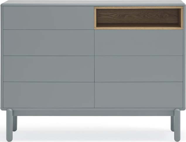 Modro-šedá nízká komoda 120x90 cm Corvo – Teulat Teulat