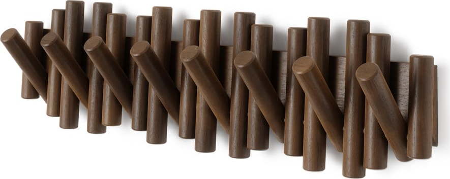 Nástěnný věšák z borovicového dřeva v přírodní barvě 61 cm Picket – Umbra Umbra